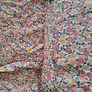 Opalhouse Orange and Pink Floral Full Sheet Set